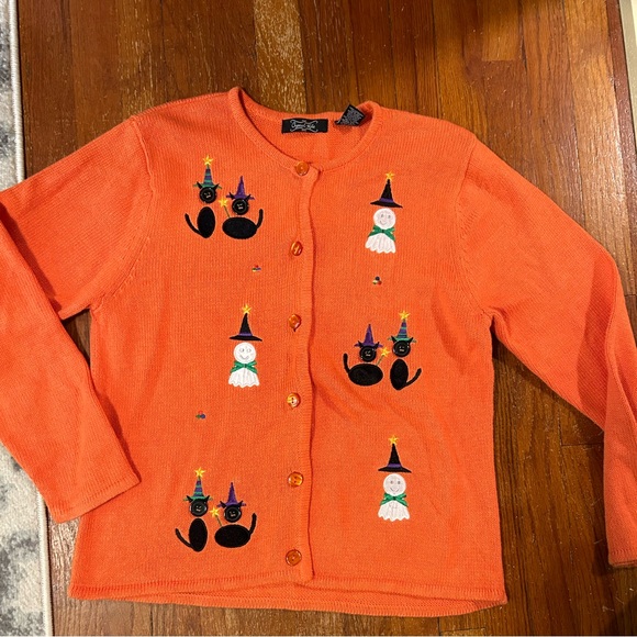 Vintage Crystal Kobe Halloween embellished sweater - Picture 1 of 7